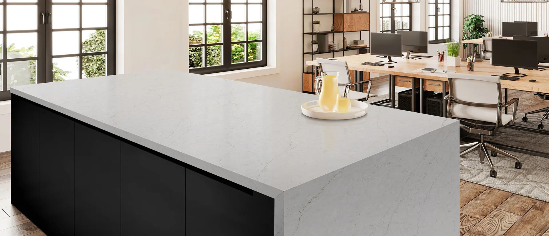 Calacatta Karmelo Quartz Countertops Austin, Texas