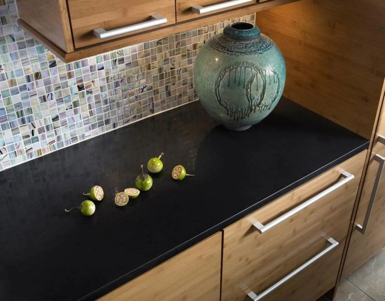 Silestone Tebas Black Quartz Countertops Austin, Texas