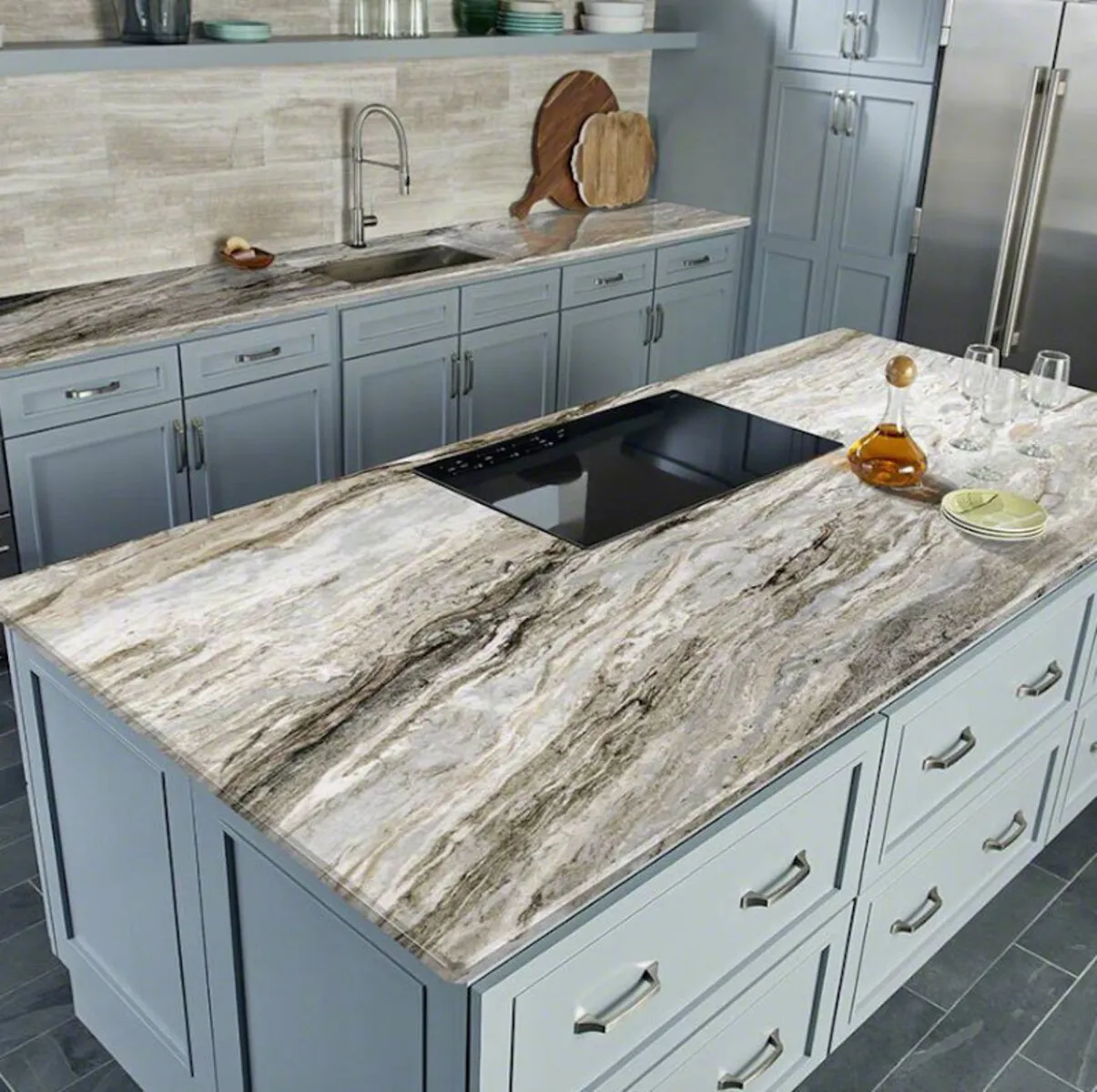 Compare Fantasy Brown Marble Countertop Prices Austin, TX