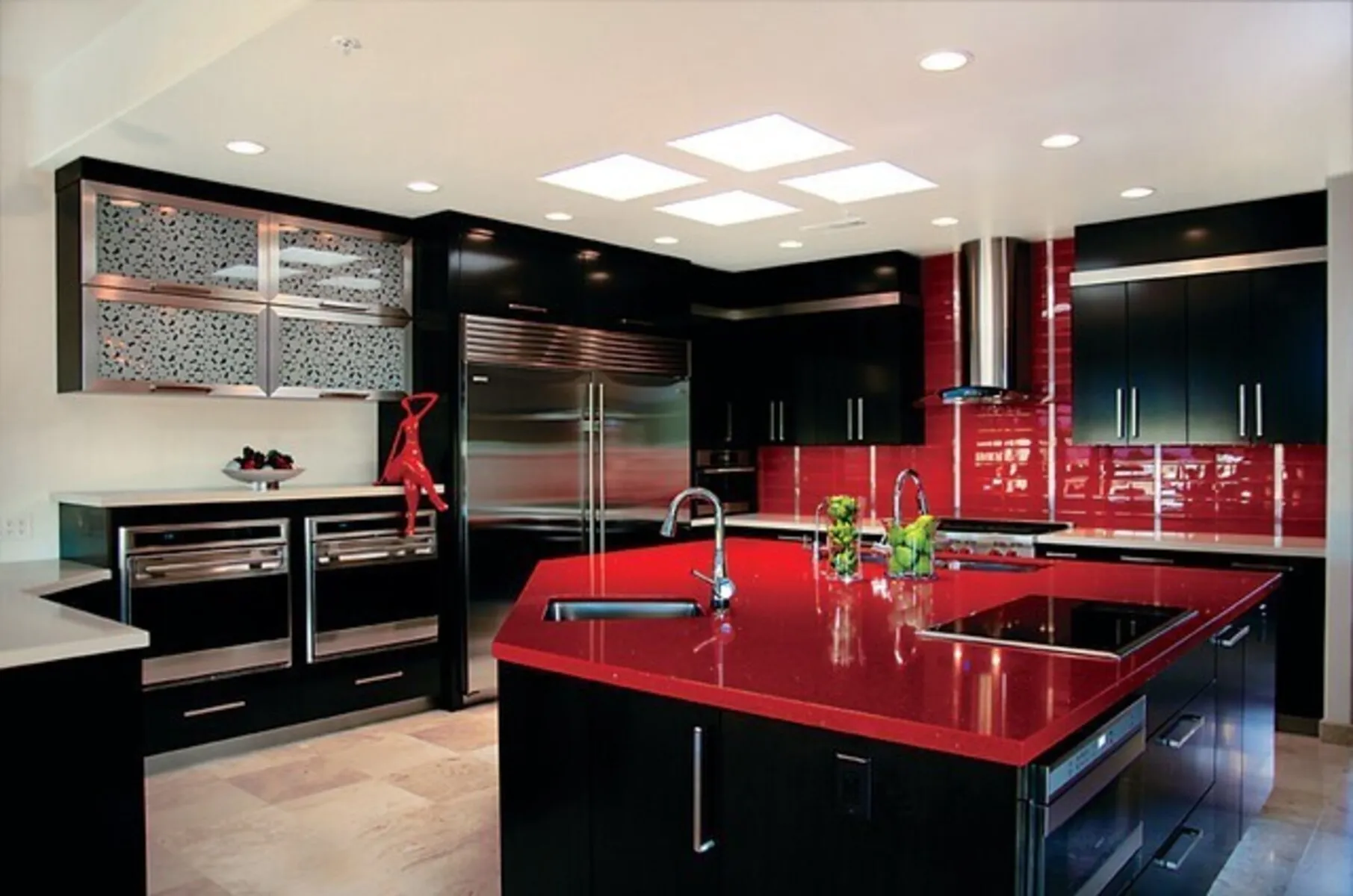 Buy Sparkling Red Quartz Countertops & Remnant Listings Atlanta,